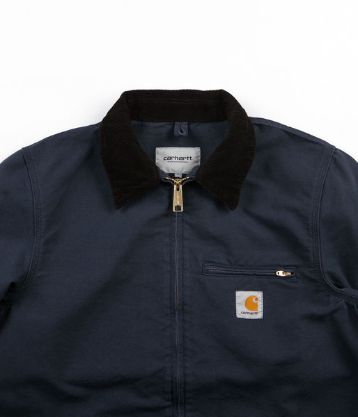 Carhartt Detroit Jacket - Navy / Black Rinsed | Flatspot