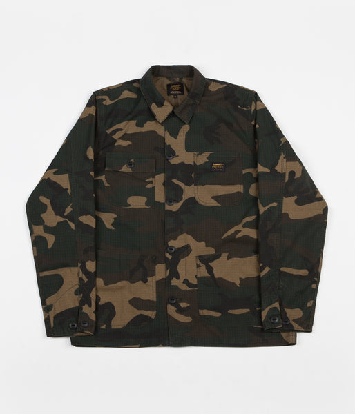 Carhartt Michigan Shirt Jacket Camo Laurel Flatspot