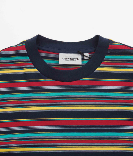 Carhartt Riggs T-Shirt - Riggs Stripe / Mizar | Flatspot