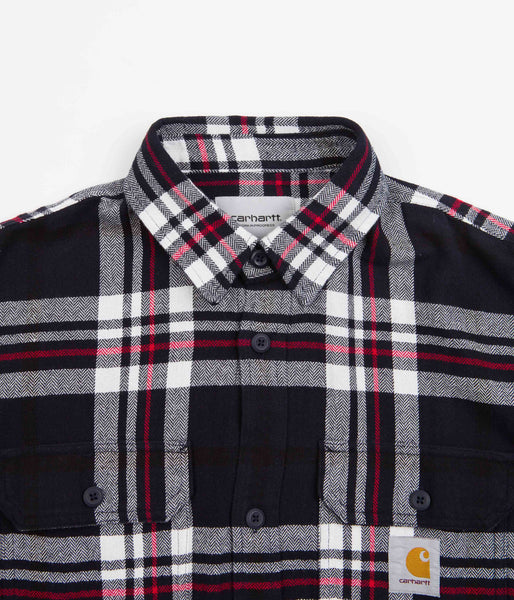 Carhartt Wallace Shirt - Wallace Check / Dark Navy | Flatspot