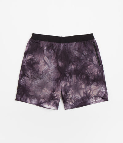 Carrier Goods Tie Dye Trail Runner Shorts in Purple