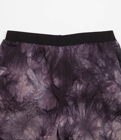 Carrier Goods Tie Dye Trail Runner Shorts in Purple