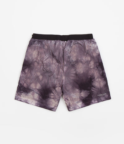 Carrier Goods Tie Dye Trail Runner Shorts in Purple