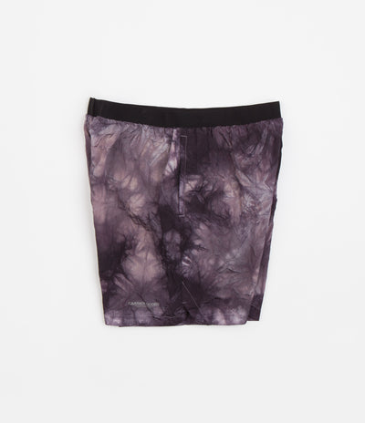 Carrier Goods Tie Dye Trail Runner Shorts in Purple