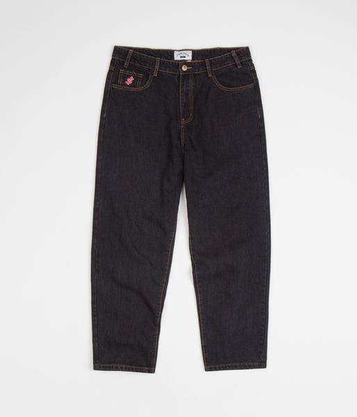 パンツ CASH ONLY BAGGY DENIMJEANS WASHED BLACK Cash Only Baggy Jeans - Washed Black / Gold | Flatspot