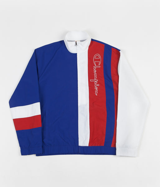 Champion jacket red blue white outlet