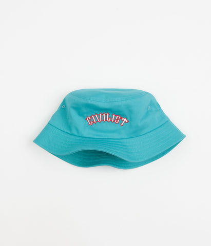 CVTVLIST STENCIL BUKET HAT”TURQUOISE” Civilist Spike Bucket Hat - Teal | Flatspot