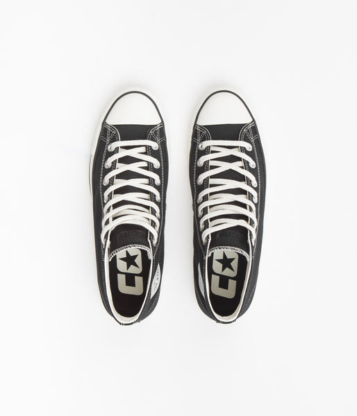 Converse Cons CTAS Pro Mid Cut Off Shoes Black Black Egret