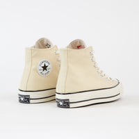 Converse CTAS 70's Hi No Waste Canvas Shoes in Lemon Drop and Egret / Black thumbnail