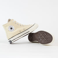 Converse CTAS 70's Hi No Waste Canvas Shoes in Lemon Drop and Egret / Black thumbnail