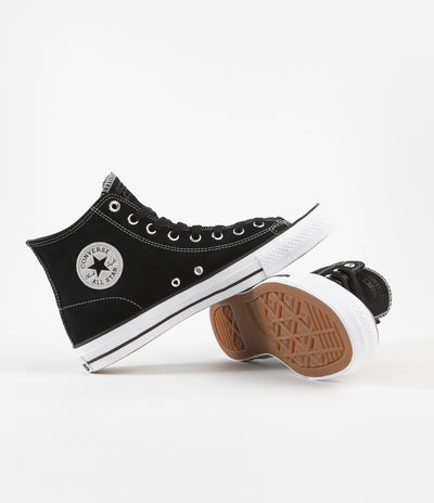 Converse CTAS Pro Hi Shoes - Black / Black / White