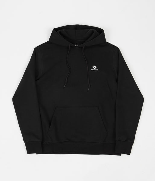 Black converse hoodie hotsell