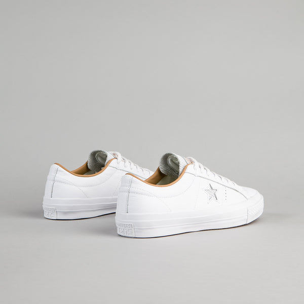 Converse one star ox white leather hotsell