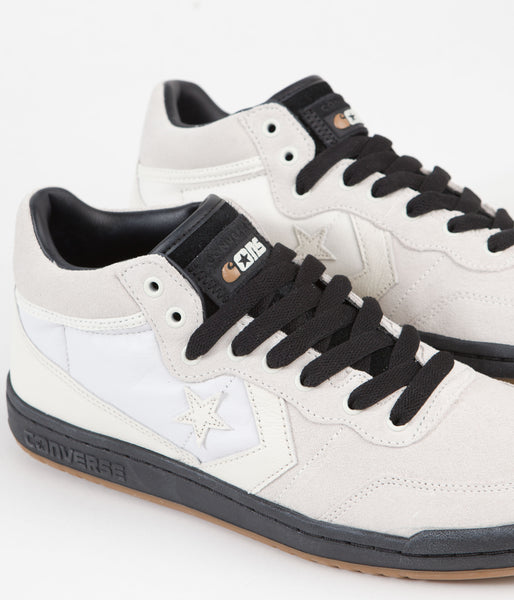 Converse x Carhartt Fast Break Mid Shoes - White / Black Converse x Carhartt Fast Break Mid Shoes - White / Black
