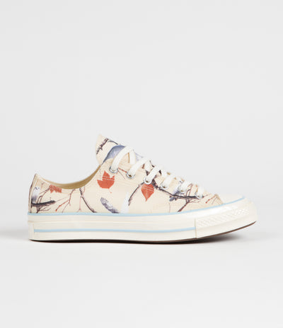 Converse x Golf Wang Chuck 70 Ox Owl Camo Shoes in Egret and Corydalis Blue / Antique White