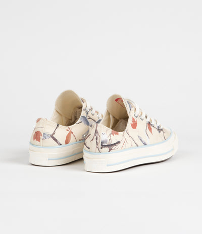 Converse x Golf Wang Chuck 70 Ox Owl Camo Shoes in Egret and Corydalis Blue / Antique White