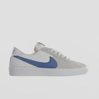 Nike SB Bruin React Shoes in Summit White and Signal Blue and Summit White thumbnail
