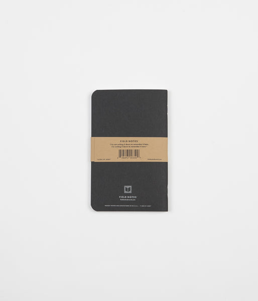 Field Notes Dot Graph Paper Notebooks Pitch Black Large Flatspot