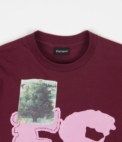 Flatspot Slay T-Shirt - Burgundy