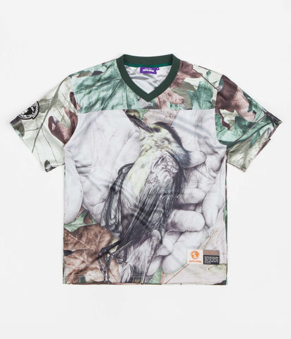 Fucking Awesome Bird In Hand Football Jersey - AOP | Flatspot