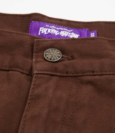 Fucking Awesome Contacts Baggy Cargo Pants in Dark Brown