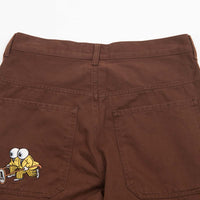 Fucking Awesome Contacts Baggy Cargo Pants in Dark Brown thumbnail
