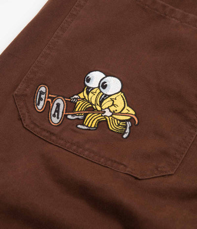 Fucking Awesome Contacts Baggy Cargo Pants in Dark Brown