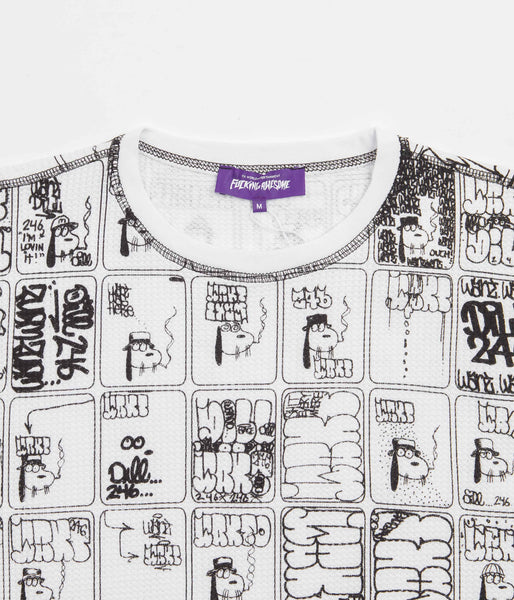 Fucking Awesome Dill Wanto Thermal Long Sleeve T-Shirt - White 