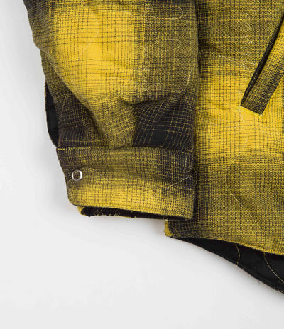 Fucking Awesome Lightweight Reversible Flannel Jacket - Yellow / Black