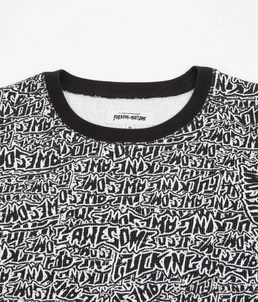 【FUCKING AWESOME】STICKER STAMP L/S THERMAL AOP Fucking Awesome Sticker Stamp Thermal Long Sleeve T-Shirt