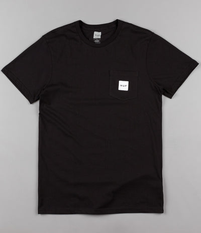 HUF Box Logo Pocket T Shirt Black