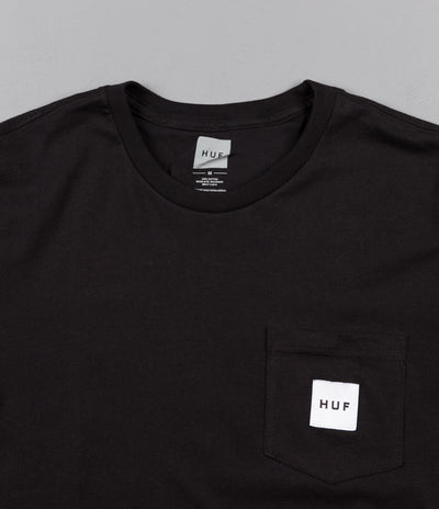 HUF Box Logo Pocket T Shirt Black