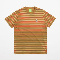 HUF Crown Stripe Knit T-Shirt in Burnt Orange thumbnail