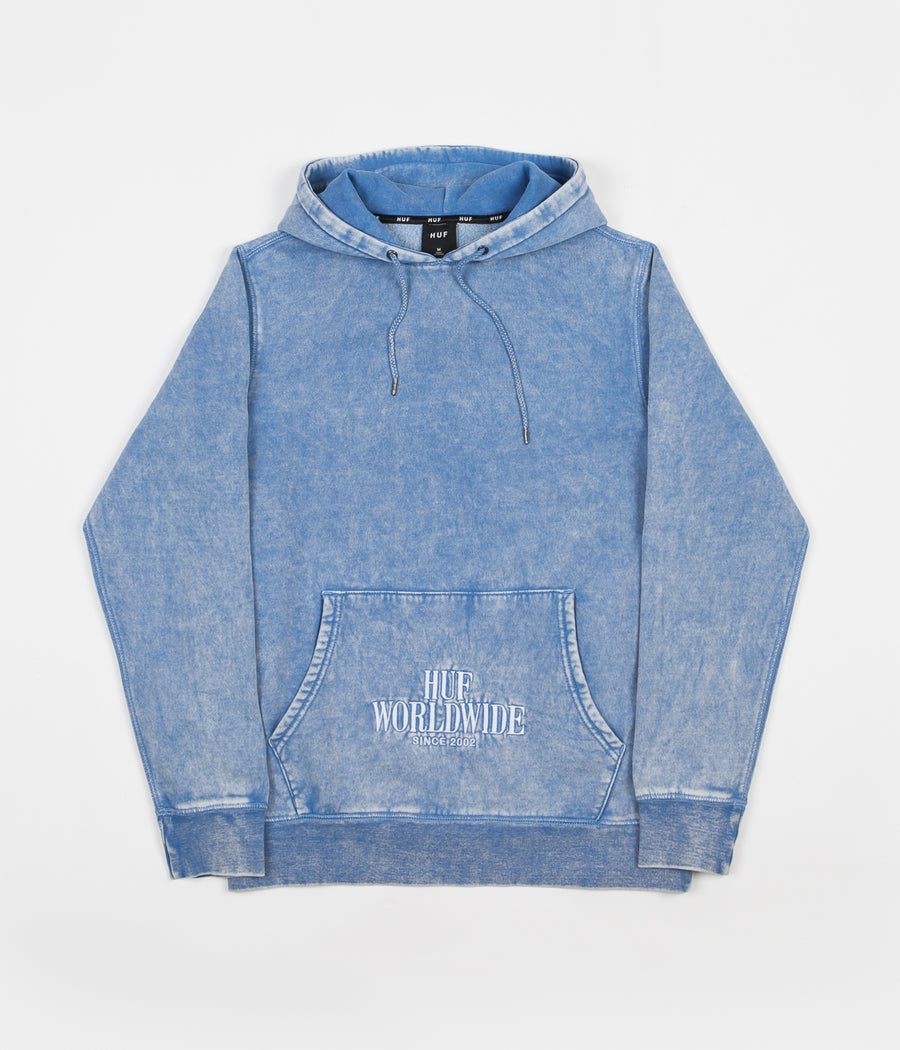 HUF Serif Stack Hoodie - Forever Blue