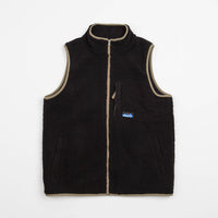 Kavu Cooper Fleece Vest in Black thumbnail