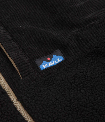 Kavu Cooper Fleece Vest in Black