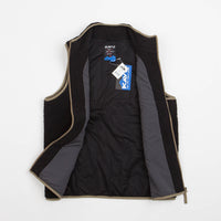 Kavu Cooper Fleece Vest in Black thumbnail