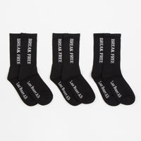 Last Resort AB Break Free Socks (3 Pack) - Black thumbnail