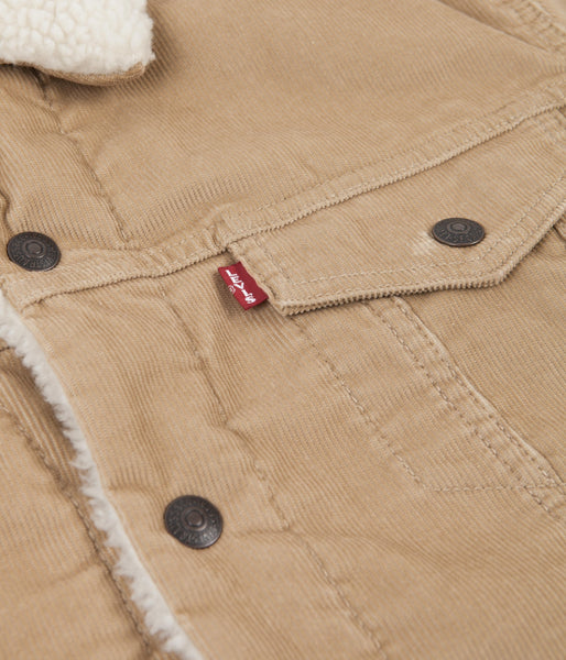 Levi s Red Tab Type 3 Sherpa Trucker Jacket True Chino Cord Flatspot