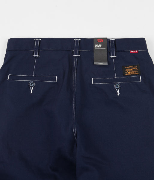Levi's Skate Work Pants Navy Blazer Stitch Flatspot