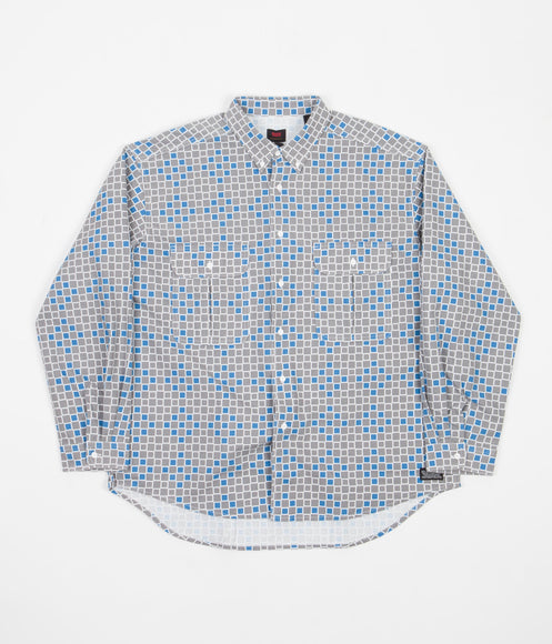 Levi's® Skate Woven Shirt - Grey / Blue Squares
