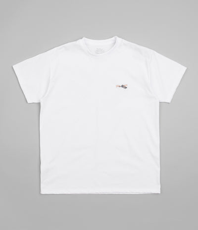 Magenta God's Plan T-Shirt in White