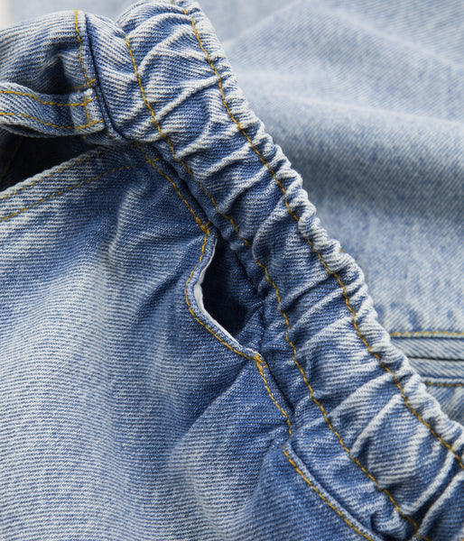 Magenta Loose Pants - Washed Denim | Flatspot
