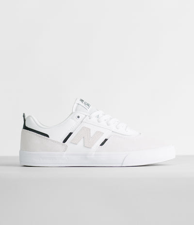 New Balance Numeric 306 Jamie Foy Shoes in White and White / Black