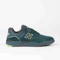 New Balance Numeric x Primitive 1010 Tiago Lemos Shoes in Deep Teal and Lime Green thumbnail