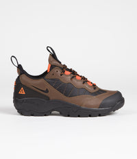 Nike ACG Air Mada Shoes in Bison and Black and Hyper Crimson - Total Orange