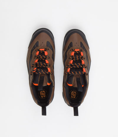 Nike ACG Air Mada Shoes in Bison and Black and Hyper Crimson - Total Orange