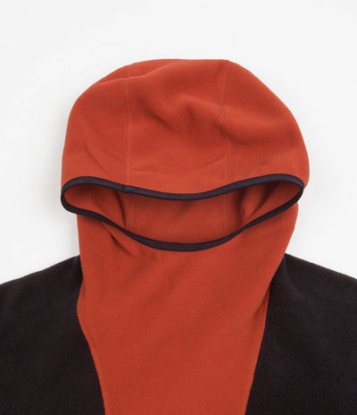 Nike ACG Polartec Wolf Tree Hoodie in Cinnabar and Black / Rush Orange / Dutch Blue