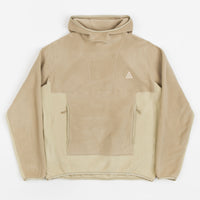 Nike ACG Polartec Wolf Tree Hoodie in Khaki and Limestone / Sanddrift thumbnail