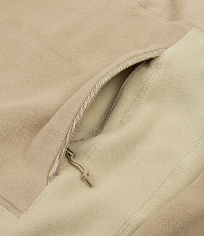 Nike ACG Polartec Wolf Tree Hoodie in Khaki and Limestone / Sanddrift